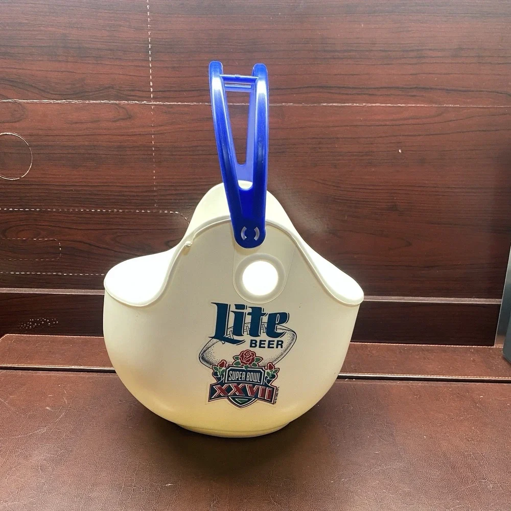 Vintage Super Bowl XXVII Miller Lite Dallas Cowboys Helmet Beer‎ Bucket 1993